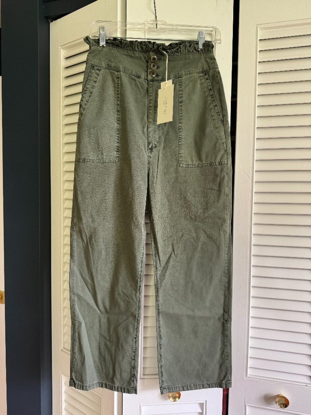 The Great The High Rise Ruffle Armies, Army Green, Size 27